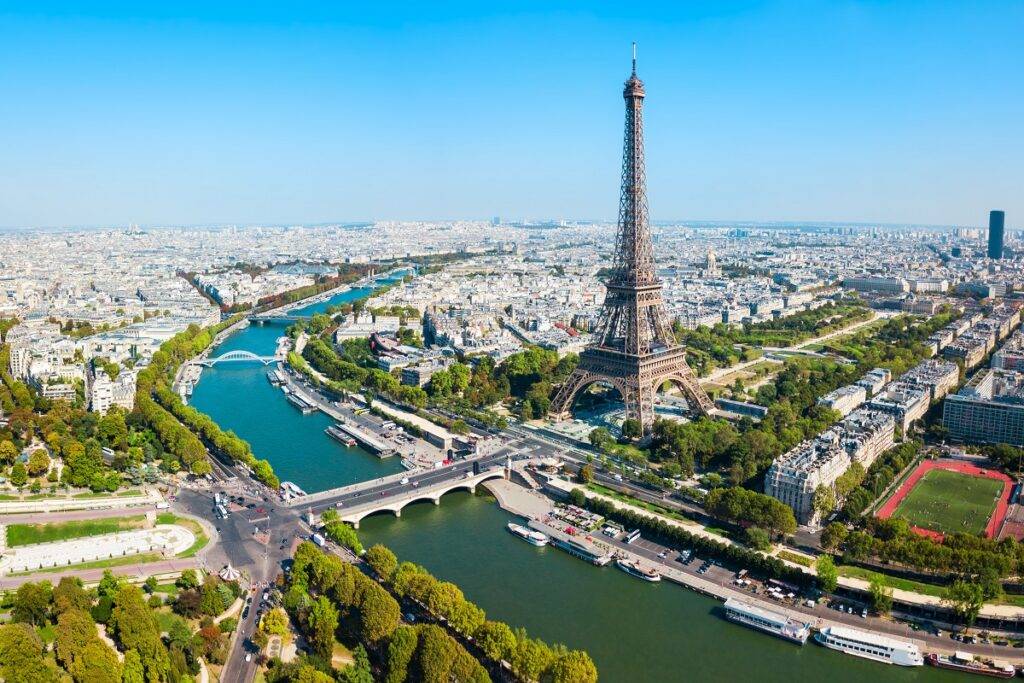 Eiffel Tower aerial view, Paris - Barcelona Day Trip - Barcelona Day Trip Paris Walking Tours - Explore Hidden Gems & Culture - Barcelona Day Trip